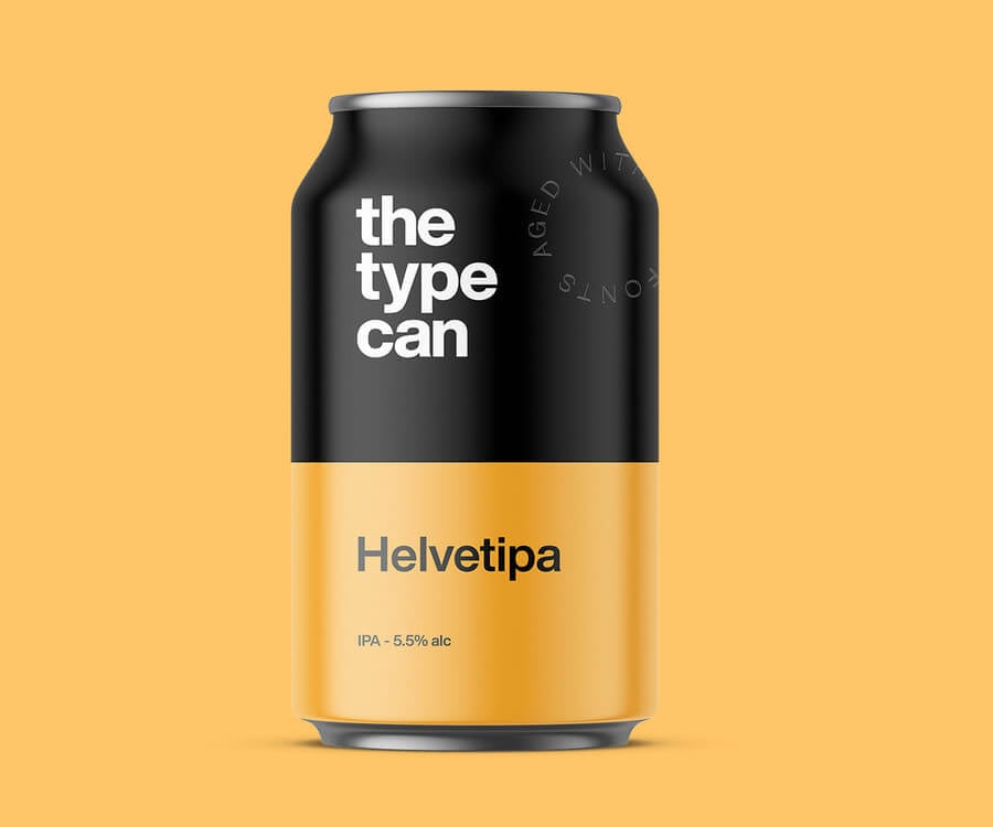 Cervezas inspiradas en tipografías