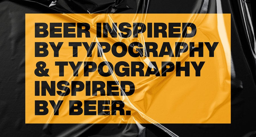 Cervezas inspiradas en tipografías