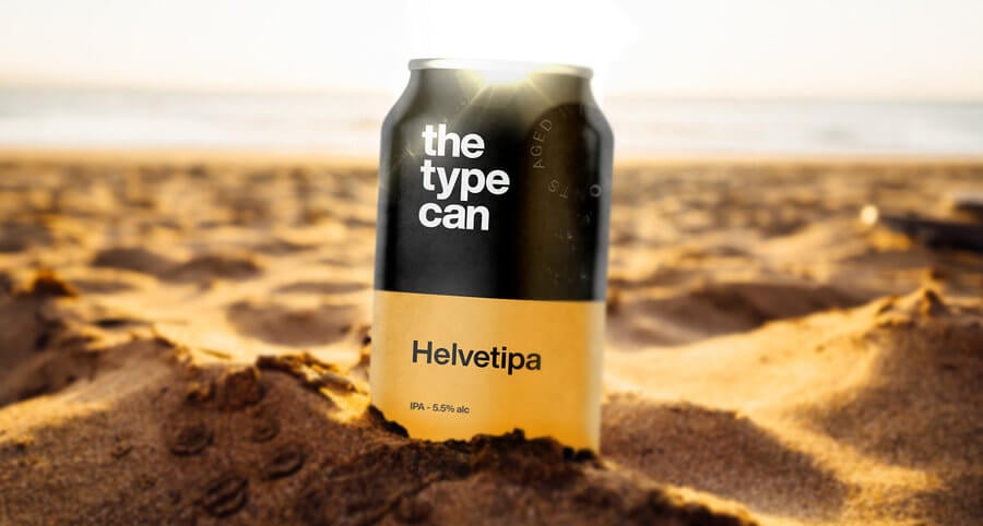 Cervezas inspiradas en tipografías