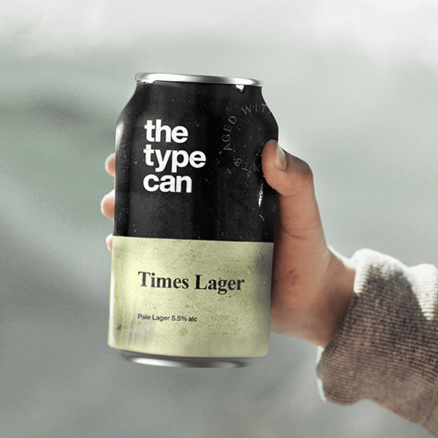 Cervezas inspiradas en tipografías
