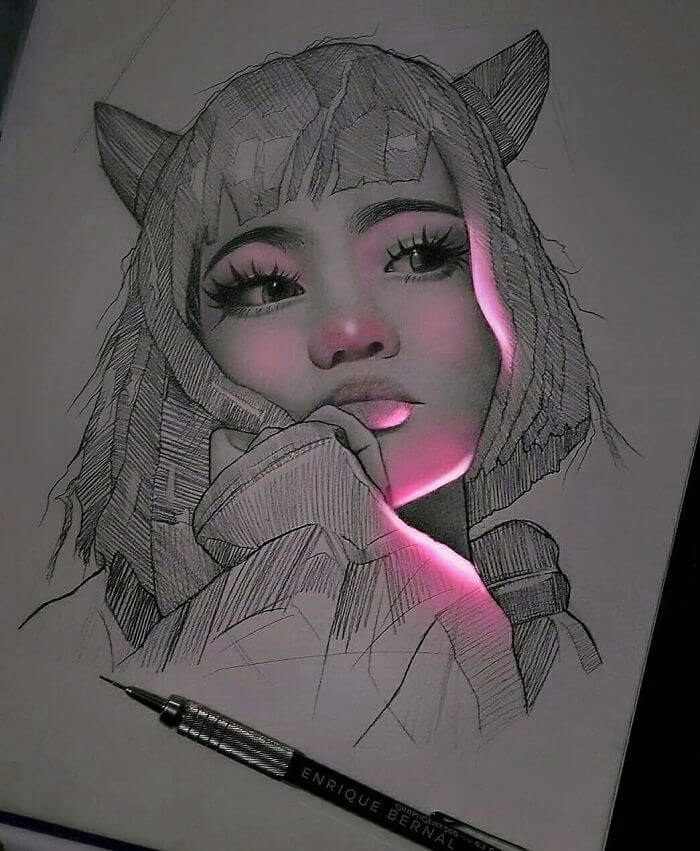 Dibujos con brillos digitales