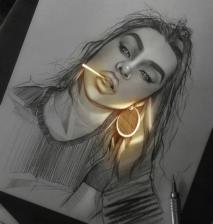 Dibujos con brillos digitales