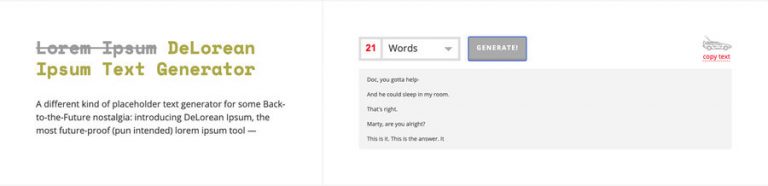 Generador de textos Lorem Ipsum