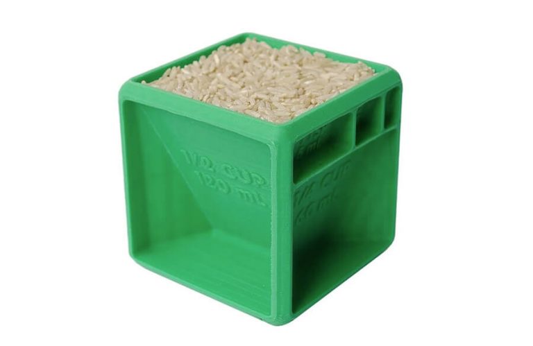cubo para medir porciones