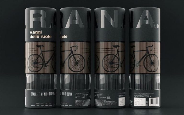 empaque para espagueti negro