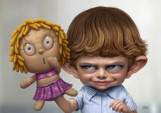 Personajes hechos en 3D