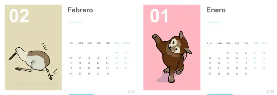 Calendario 2025