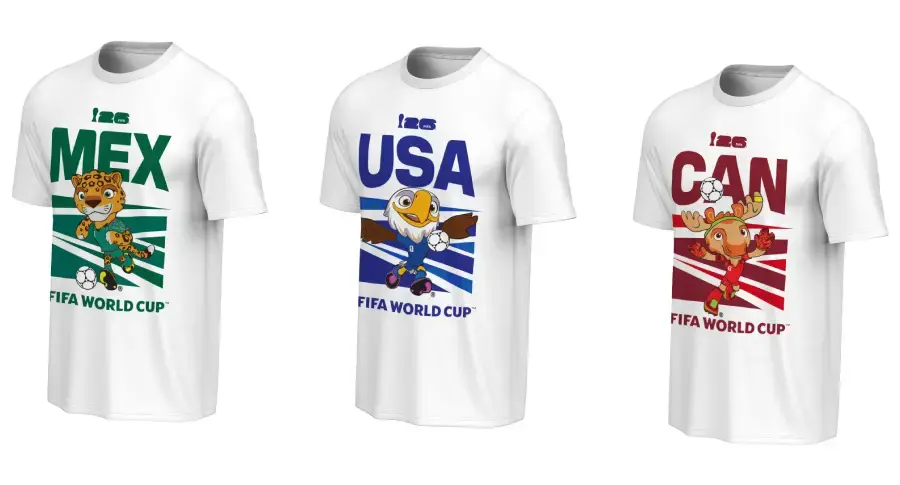 Playeras mascotas mundial 2026