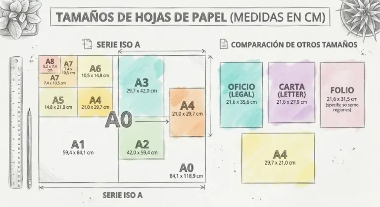 Tamaño de hojas
